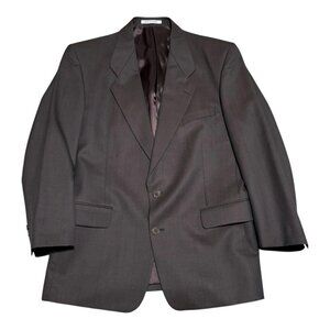 Yves Saint Laurent YSL Made in France 2 Button Brown Wool Blazer Men’s 42